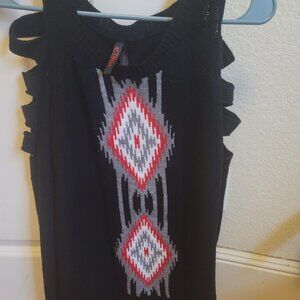 YOKI Cold Shoulder Sweater Size L